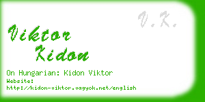 viktor kidon business card